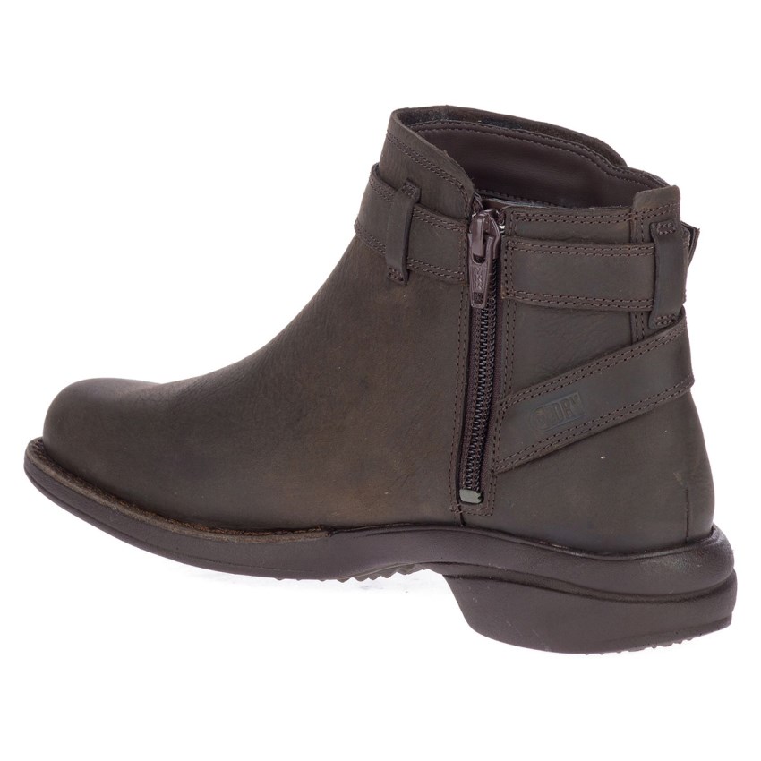 Bottes Merrell Andover Bluff Waterproof Chocolat Femme | Q.D.THCZ